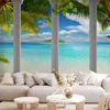 Vlies Fototapete - Sea behind Columns 250x175 cm Produktbild-Vorschau 1