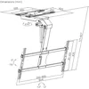 Staffa elettrica per TV Maclean a soffitto Tuya-Supporto Anteprima dell’immagine prodotto 5