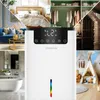 A collage of interior design scenes and a central dehumidifier. Náhled obrázku produktu