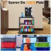 3D-Drucker-Filamentregal, Metall, 40 Rollen, schwarz, 63x40x67,5 cm Podgląd zdjęcia produktu