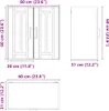 vidaXL Küchen-Hängeschrank Lucca Schwarz Holzwerkstoff Produktbild-Vorschau 7