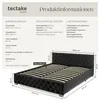 tectake® Polsterbett Daytona in Samtoptik mit Steppmuster Produktbild-Vorschau 6