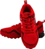 A pair of red and black athletic shoes. Produktbild-Vorschau