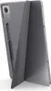 A gray tablet with a stand is shown from a diagonal angle. Produktbild-Vorschau