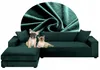 2er Set Sofabezug - Grün - 2-Sitzer 145-185 cm - 3-Sitzer Produktbild-Vorschau 1