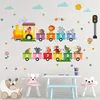GKA Wandtattoo für Kinder GK83 Zug mit 10 Waggons Zahlen Produktbild-Vorschau 1