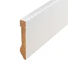 Sockelleiste Massivholz 10 x 60 x 2400 mm Weiß zum Kleben, Produktbild-Vorschau 3