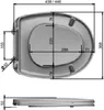 MKW WC-Sitz mit Deckel und Metallscharnier, Euro 3000 Plus, Produktbild-Vorschau 2