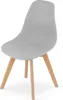 Šedá židle ATRI s dřevěnými nohami, ergonomická, do Náhled obrázku produktu 7