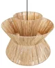 BELIANI Lampa wisząca naturalna słomiany klosz czarna Podgląd zdjęcia produktu 5