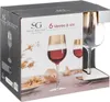A product box for a set of wine glasses, with an image of the glasses on the front. Podgląd zdjęcia produktu