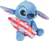 A plush toy of Stitch holding a surfboard. Anteprima dell’immagine prodotto