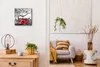 Coloray Uhr auf Leinwand 30x30 cm Wand Uhr Dekoration Produktbild-Vorschau 3