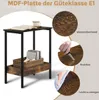 WOLTU Beistelltisch, Couchtisch mit 2 Ablagen, Produktbild-Vorschau 5