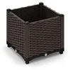 Relaxdays Pflanzkübel, Rattan-Optik, HBT: 38x40x40 cm, Produktbild-Vorschau 9