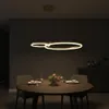 XUDO LED Pendelleuchte 2-Ring 36W Gold, Dimmbar per Produktbild-Vorschau 5