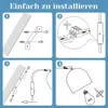 ZMH lampa ścienna biała wewnętrzna drewniana z Podgląd zdjęcia produktu 4