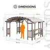 Sunjoy Zedernholz Pergola / Pavillon 3x4 DAJTI - 305cm x Produktbild-Vorschau 7