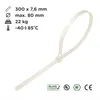 Kabelbinder Wiederverschließbar, 300mm x 7,6mm weiß Nylon Produktbild-Vorschau 2