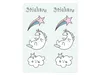 Papiertüten mit Einhorn Aufklebern 6er Set bunt pastell Produktbild-Vorschau 3