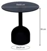 Livingfurn Bijzettafel Brix Isa Glas Zwart 55cm Productafbeelding-voorbeeld 4