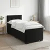 vidaXL Boxspringbett mit Matratze und LED Schwarz 90 x 200 Produktbild-Vorschau 4