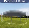 LARS360 Pavillon Pop Up 3x6 m Pliable Anthracite, sans Voir les images du produit 2