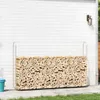 vidaXL Kaminholzregal 250x25x150 cm Stahl verzinkt Produktbild-Vorschau 3