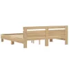 vidaXL Cadre de lit avec tête de lit Chêne Sonoma 200x200 Voir les images du produit 6