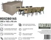 Raffles Covers Schutzhülle für Gartenset 280 x 165 H: 90 cm Produktbild-Vorschau 4