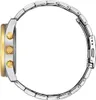 Side view of a men's chronograph watch with a silver band and gold accents. Náhled obrázku produktu
