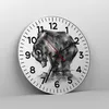 Wanduhr - Rund - Glasuhr - Bär Tier - 30x30cm - Produktbild-Vorschau 4