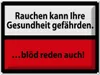 vianmo Blechschild 30x40 cm Rauchen kann Gesundheit gef Produktbild-Vorschau 1