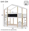 Flieks Etagenbett 90x200cm Kinderbett mit Lattenrost und Produktbild-Vorschau 7
