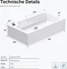 doporro Lavandino Bagno da Appoggio Lavabo ad Angolo Anteprima dell’immagine prodotto 7