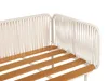 BELIANI Gartensofa Weiß / Hellbraun mit Auflagen Grau aus Produktbild-Vorschau 9