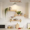 3er-Set schwebende Wandregale aus Holz, 40x13x1,5 cm Produktbild-Vorschau
