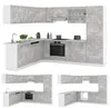 Eckküche Vicco R-Line Beton/Weiß 287 x 227 cm, AP Marmor, Produktbild-Vorschau 9