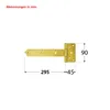 torscharnier 300x45x90x35x3,0mm ZB300 Produktbild-Vorschau 2