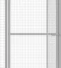 vidaXL Gabbia per gatti 3x1,5x1,5 m Acciaio zincato Anteprima dell’immagine prodotto 4