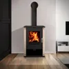 A modern living room with a wood-burning stove. Náhľad obrázku produktu