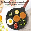 YASHE Poêle à Pancakes en Forme de Sourire, Poêle à Crêpes Voir les images du produit 2