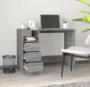 Schreibtisch mit Schubladen Grau Sonoma 102x50x76 cm Produktbild-Vorschau 2