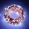 A coiled string of white LED lights with copper wire. Produktbild-Vorschau