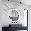 LED Badspiegel Rund 50cm mit Touch/Wandschalter Kaltweiß Produktbild-Vorschau 2