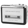 A portable cassette player with a silver top and black body, shown from a front-facing angle against a white background. Voir les images du produit