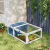 PawHut Schildkrötenhaus aus Holz Schildkrötengehege mit Produktbild-Vorschau 8