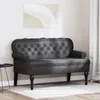 vidaXL Ławka Chesterfield czarna 119,5 x 64,5 x 75 cm Podgląd zdjęcia produktu 2