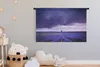 MuchoWow® Wandteppich Wandbehang Lila Wolken über Produktbild-Vorschau 3