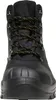 A close-up, front view of a black work boot with yellow-flecked black laces. Podgląd zdjęcia produktu